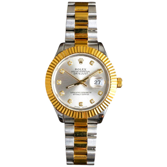 ROLEX DATEJUST FLUTED BEZEL - DIAMOND EDITION - TWO TONE