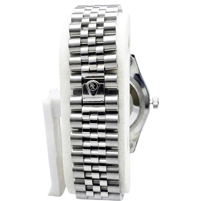 Rolex Oyster Perpetual Datejust Homage - Blue Diamond Dial Edition - Silver Jubilee